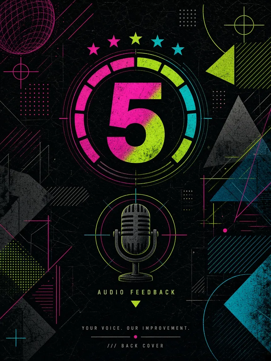 Dial de rating y micrófono audio feedback